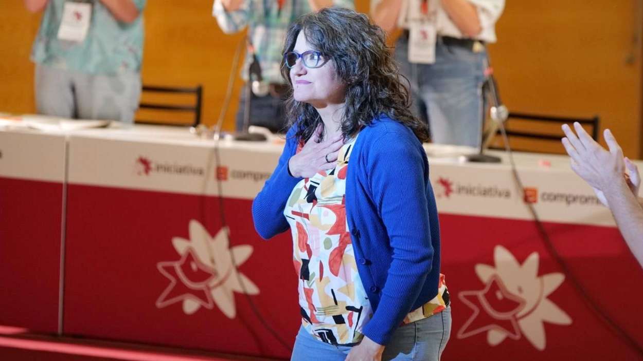 Mónica Oltra reaparece en la asamblea de Iniciativa. EP
