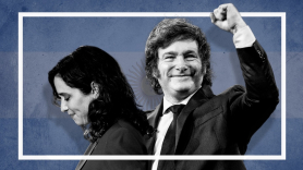 Isabel Díaz Ayuso y Javier Milei.