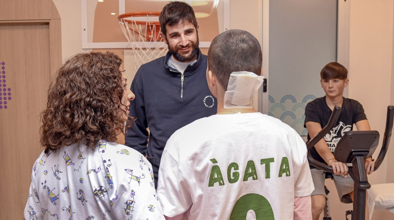 Ricky Rubio, la Fundación ”la Caixa” y el Hospital Universitari Vall d'Hebron presentan la nueva Área Terapéutica de Rehabilitación Infantil y Adolescente