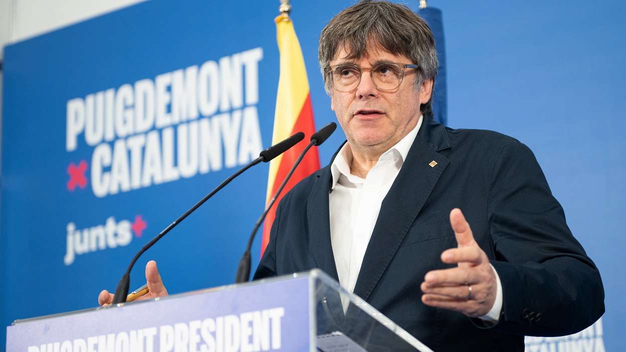 Carles Puigdemont, candidato de Junts a ser president de la Generalitat de Cataluña. EP