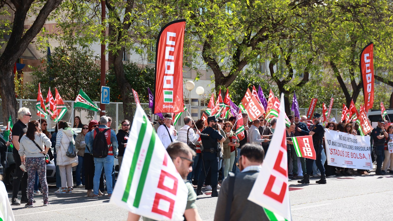 Imagen de archivo manifestación sindical. EP