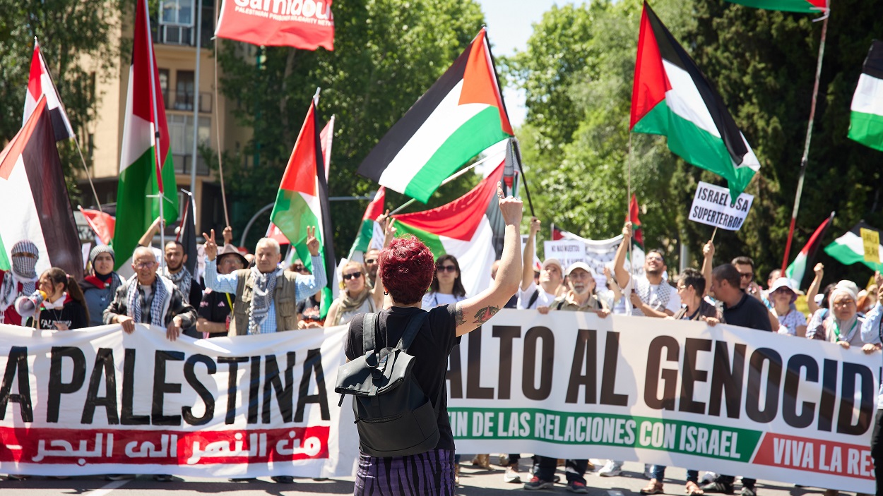 Imagen de archivo manifestación por Palestina. EP