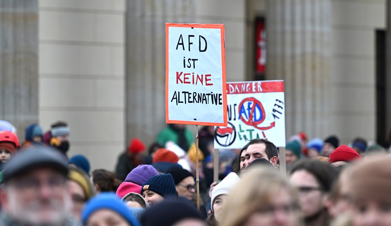 Manifestación contra la ultraderecha alemana. EP