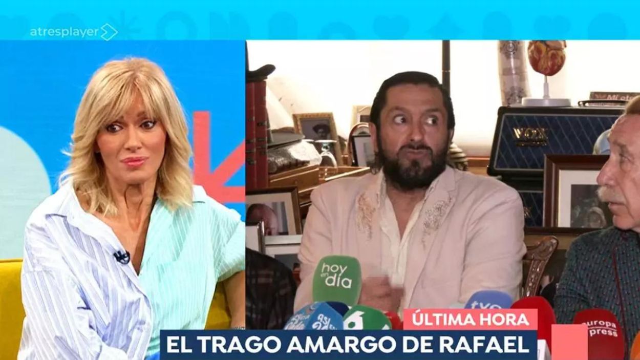 Rafael Amargo engaña a Antena 3 con su entrevista en Telecinco y despierta la ira de Susanna Griso. Atresmedia