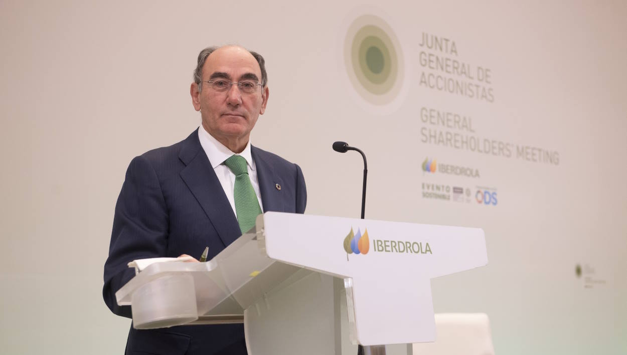 Ignacio Sánchez Galán, presidente de Iberdrola, en una junta de accionistas anterior. EP