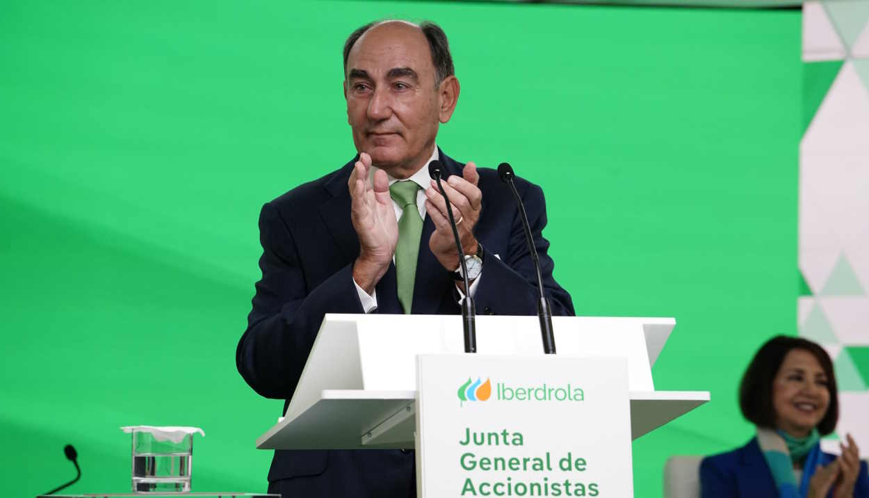 Ignacio Sánchez Galán, presidente de Iberdrola, durante la junta general de accionistas