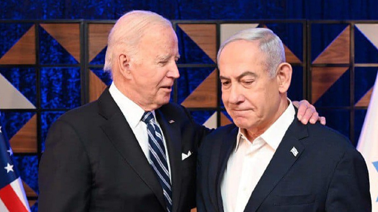 El presidente de Estados Unidos, Joe Bide, y su homólogo israelí, Benjamín Netanyahu. Archivo/EP.