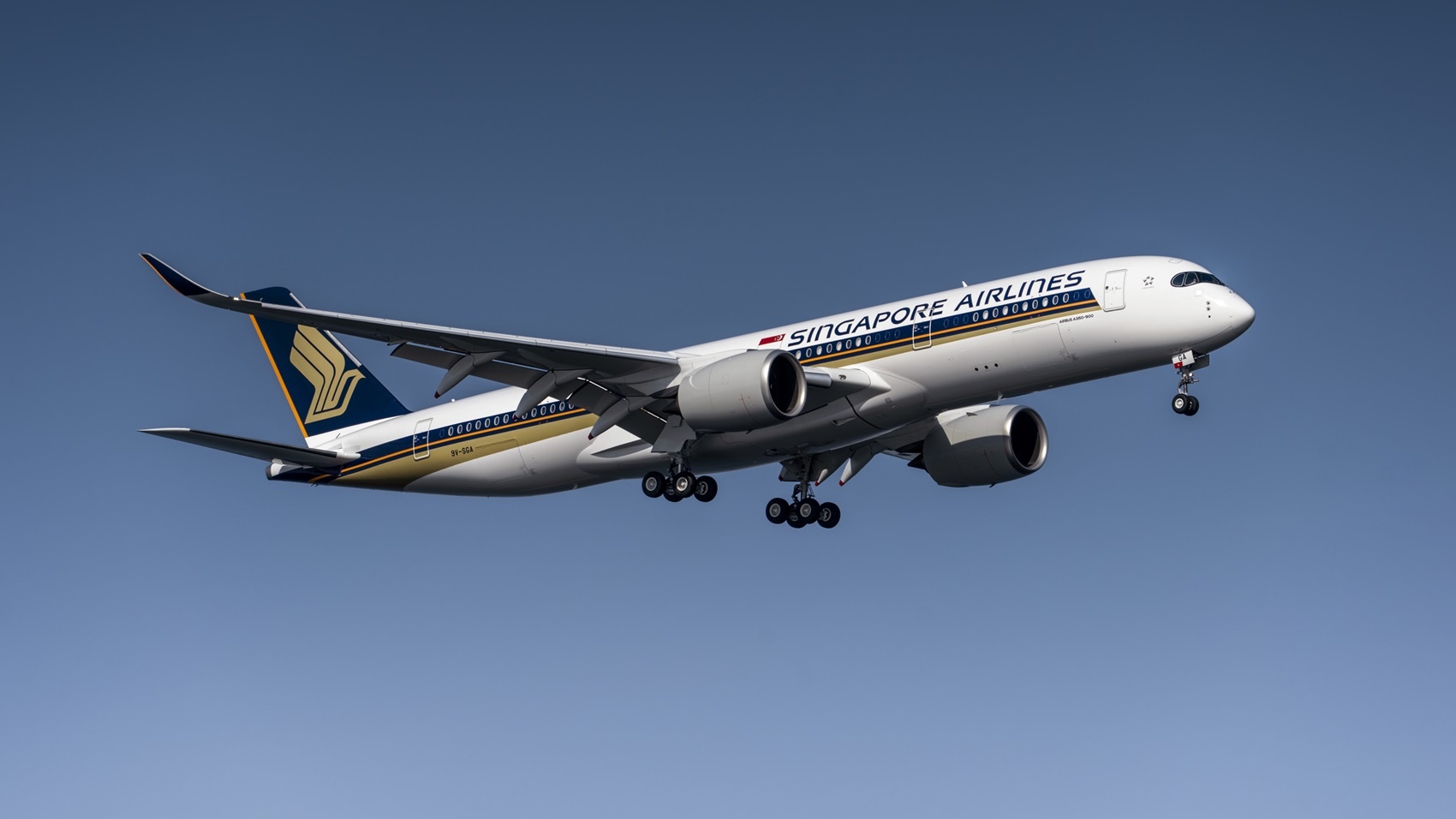 Avión de Singapore Airlines. EP