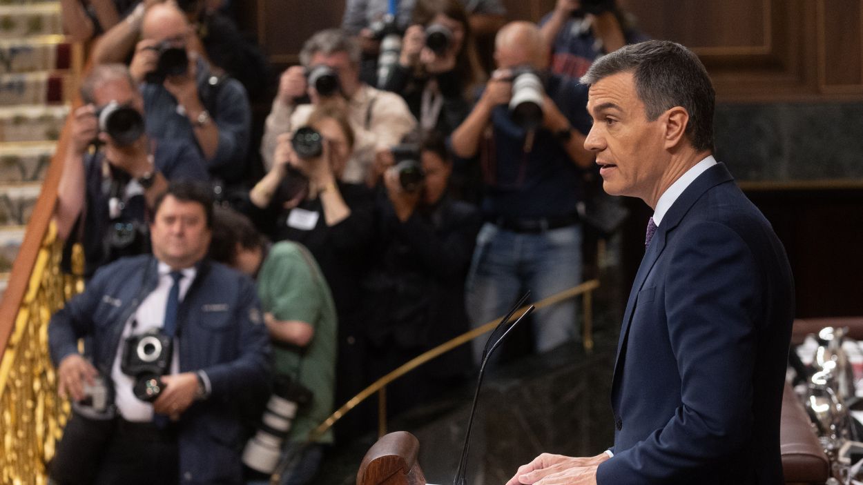 El presidente del Gobierno, Pedro Sánchez, comparece ante el Congreso de los Diputados. EP. 