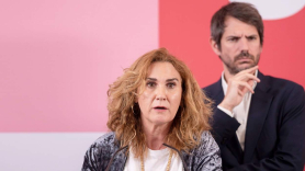 Estrella Galán y Ernest Urtasun, candidata de Sumar a las europeas y portavoz. EP