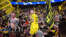 Marco Reus celebrando el pase del Borussia Dortmund a la final de la Champions League. EP (Robert Michael).