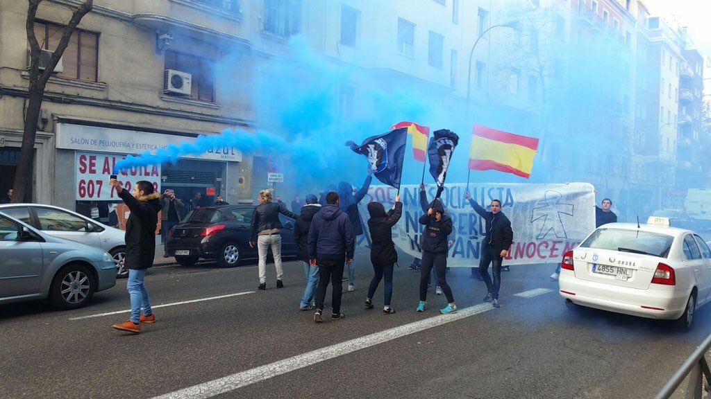 Protesta organizada por el Hogar Social Madrid