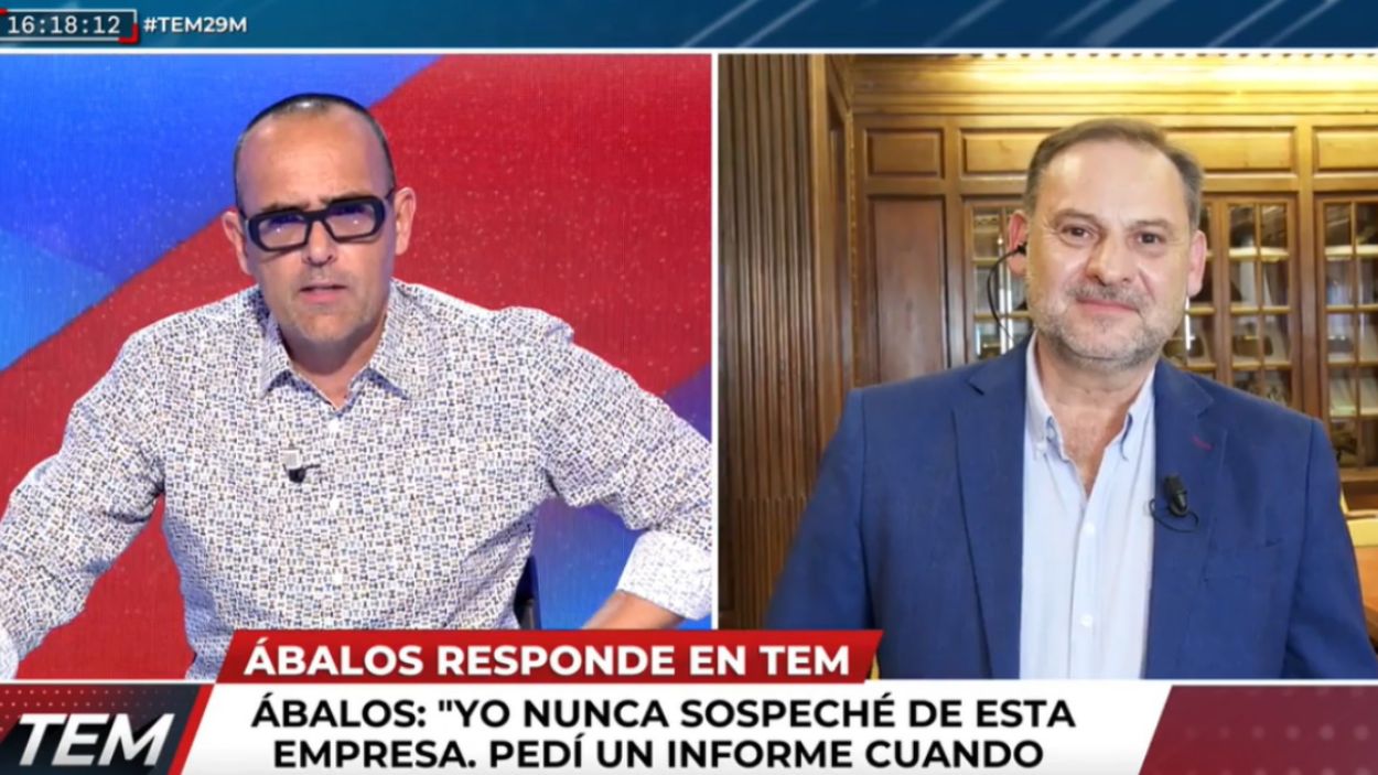 Ábalos se enfrenta a Risto Mejide por colarle a Koldo García en pleno directo: "Haber avisado..." Mediaset