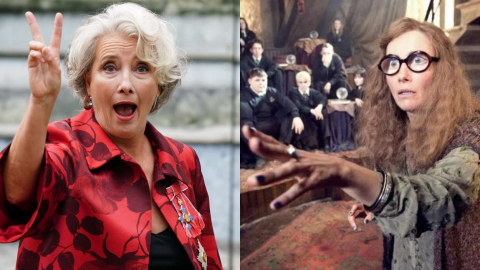 La oscarizada Emma Thompson es la Profesora Trelawney en la saga 'Harry Potter' | EP/WB