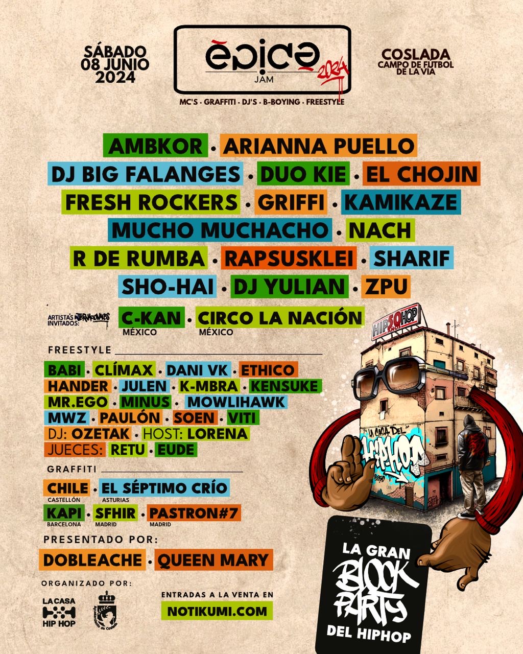 CARTELEPICAJAM24,COSLADA