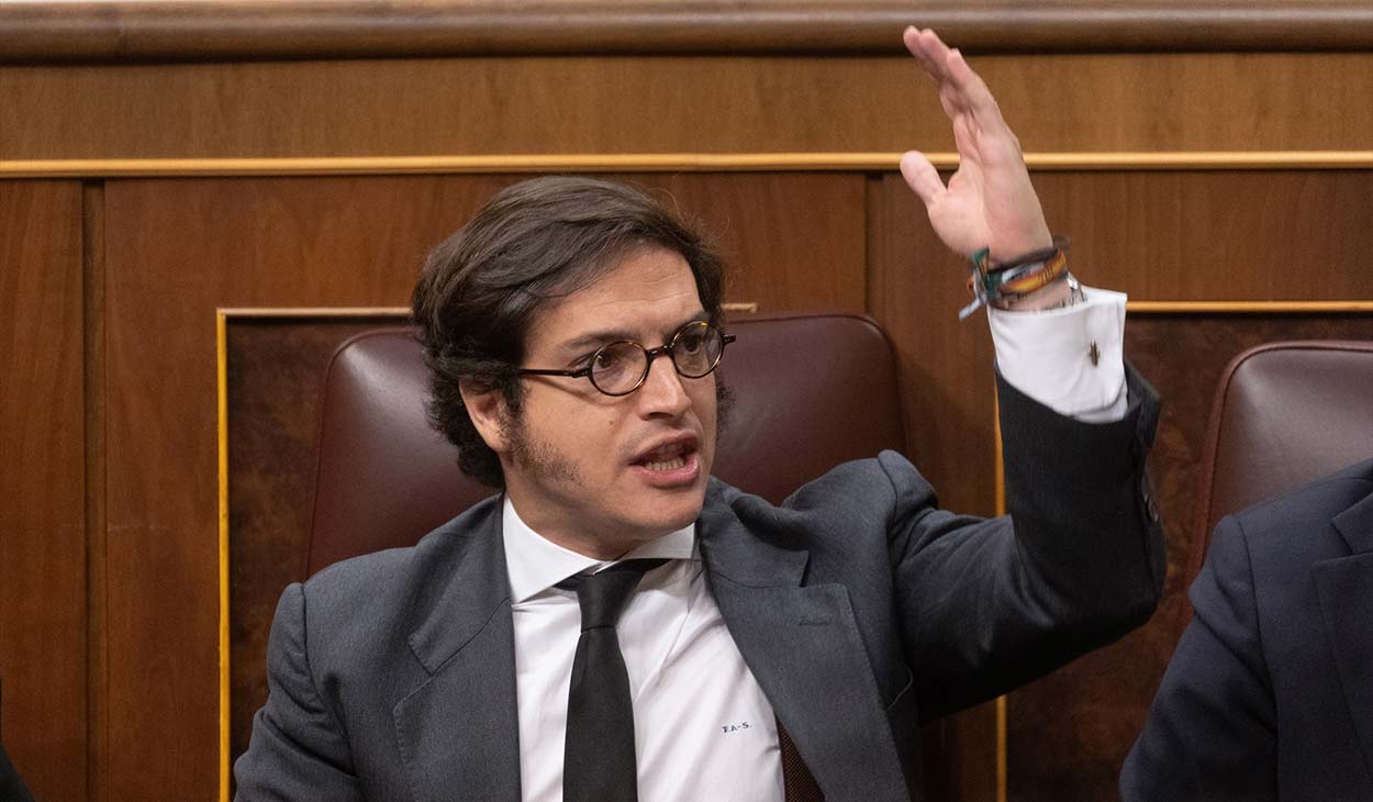 José María Figaredo, diputado de Vox, en el Congreso de los Diputados.