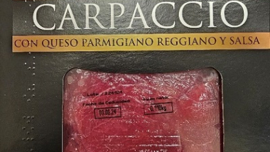 Carpaccio contaminado con Salmonella Carpaccio contaminado con Salmonella