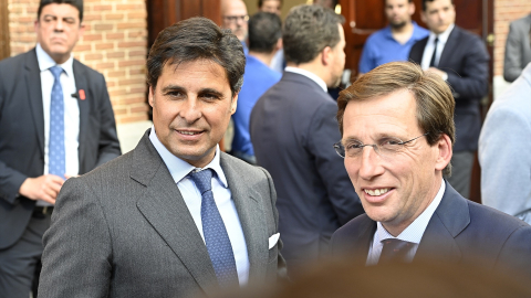 Francisco Rivera y José Luis Martínez-Almeida acuden a la plaza de las Ventas para asistir a la corrida de la prensa, a 5 de junio de 2024, en Madrid (España) Firma: Francisco Guerra / Europa Press