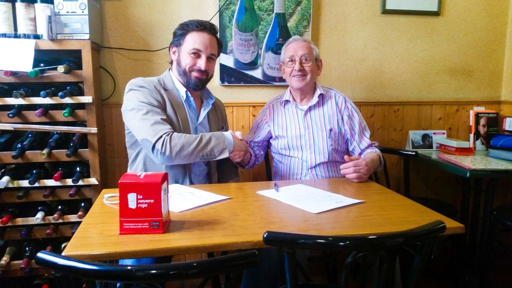 Santiago Abascal junto a Salvador Monedero