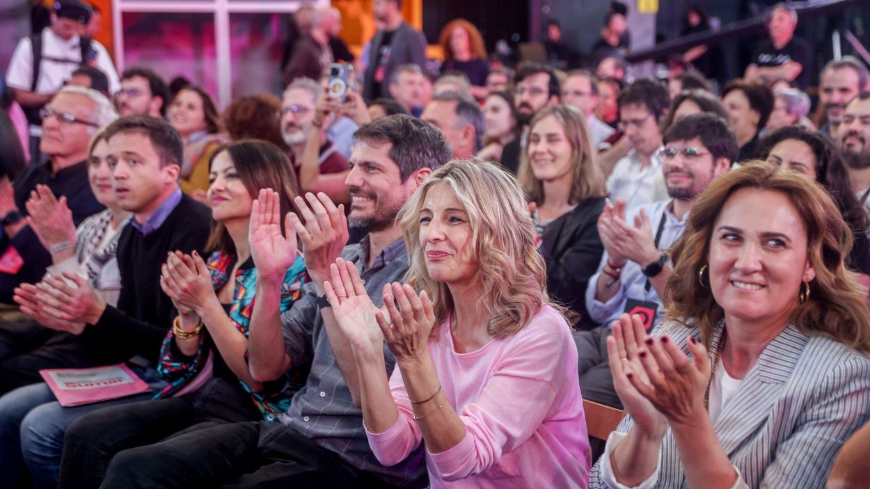 Acto de cierre de la Asamblea de Sumar en Madrid. EP.