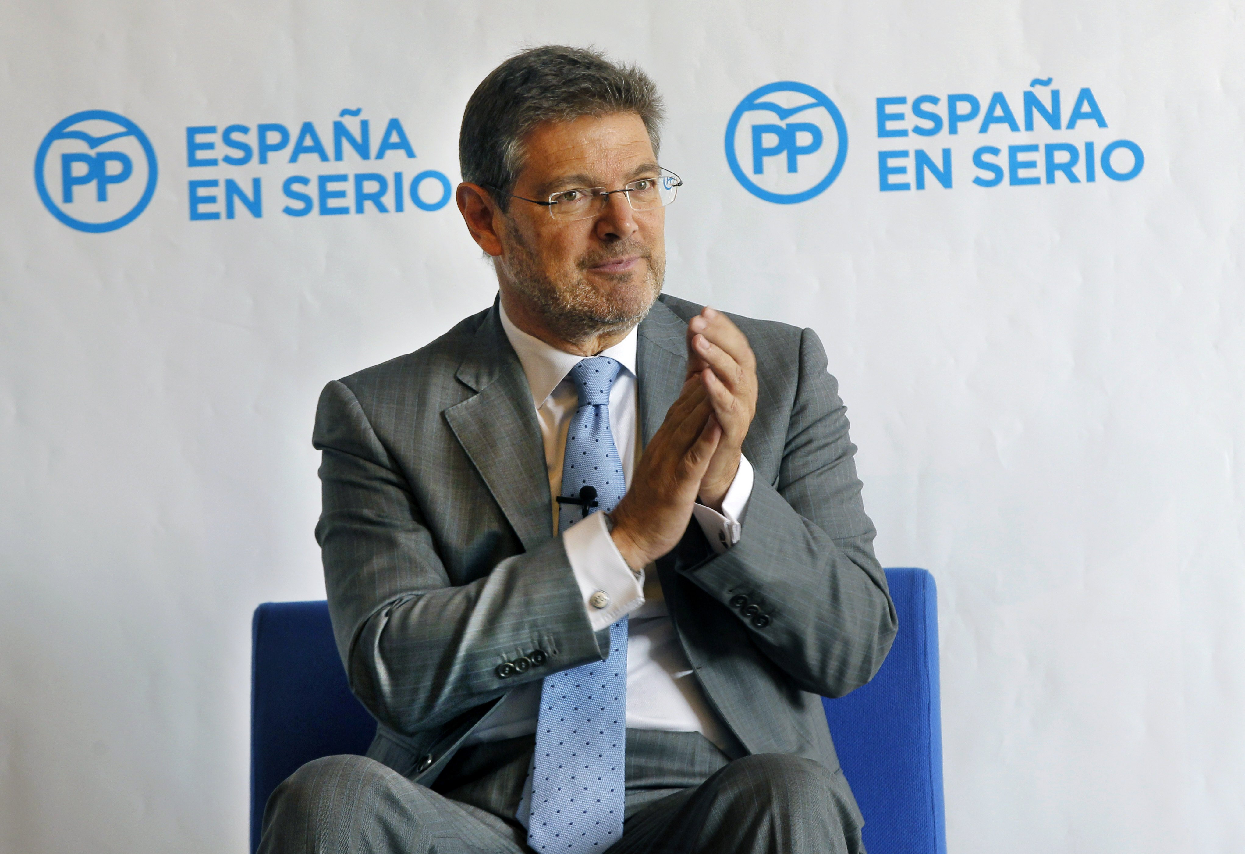 El ministro de Justicia en funciones, Rafael Catalá