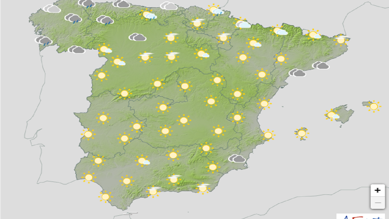 Mapa AEMET. 