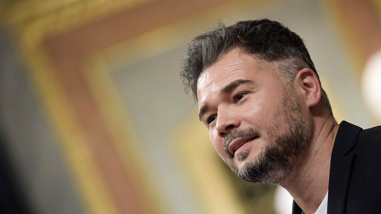 Gabriel Rufián en el Congreso. EP