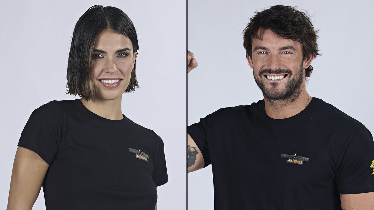 Sofía Suescun y Logan Sampedro, en los posados oficiales de 'Supervivientes: All Stars'. Mediaset España