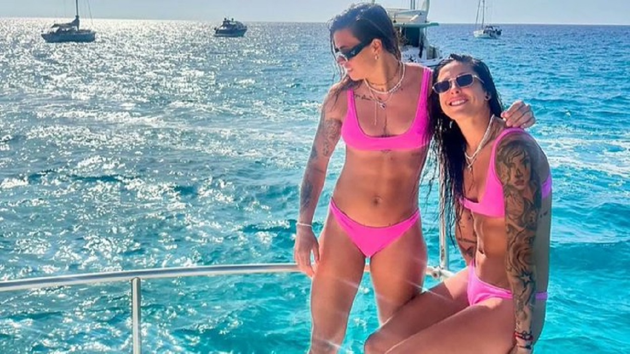 Misa Rodríguez y Jenni Hermoso, juntas de vacaciones. Instagram.