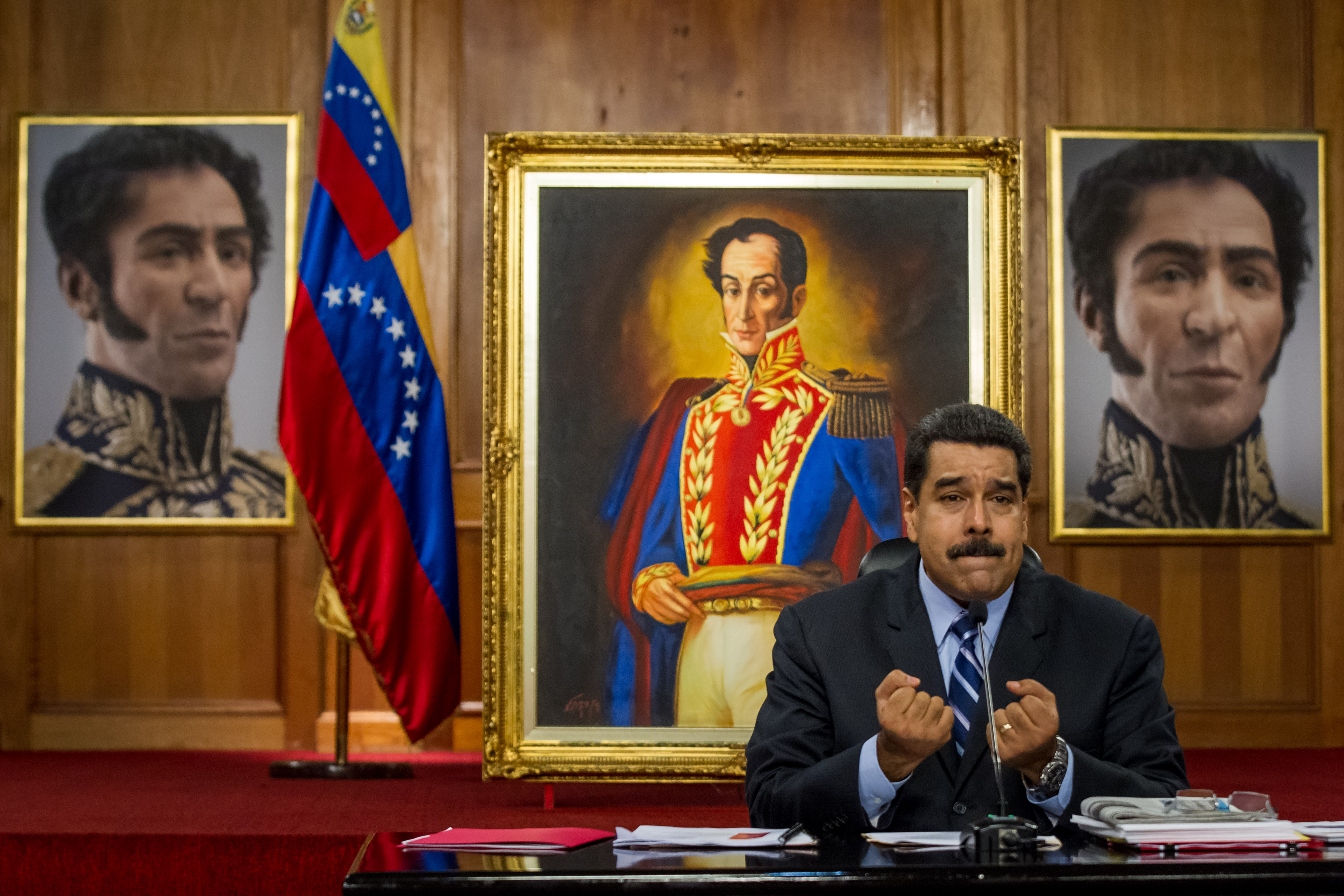 El presidente de Venezuela Nicolás Maduro. 