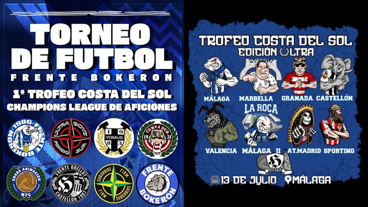 Cumbre futbolística en Málaga concentrará a equipos ultras de Italia, Inglaterra y España 