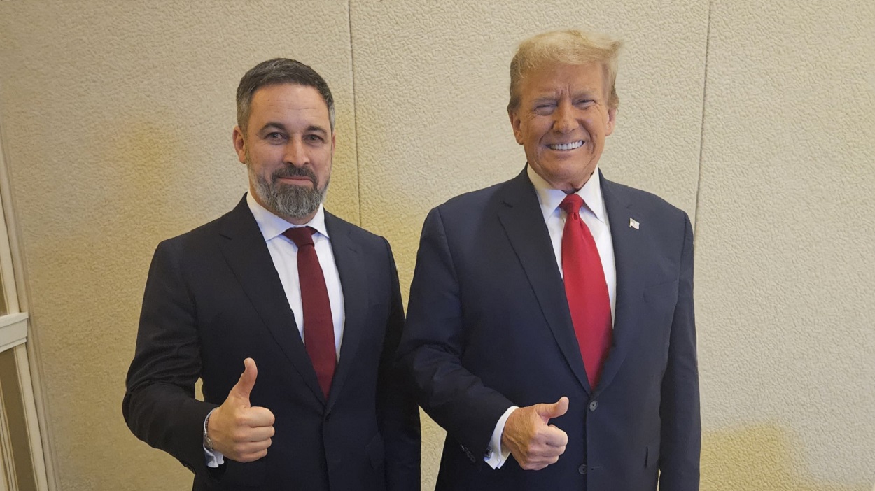 Santiago Abascal con Donald Trump. EP