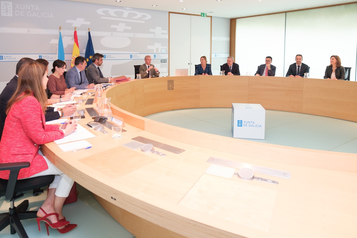 Imagen del Consello de gobierno de la Xunta celebrado ayer en Santiago de Compostela (Foto: Europa Press).