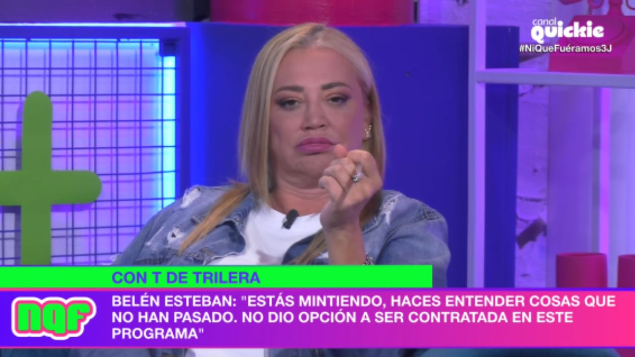 'Ni que fuéramos Shhh' en directo Belén Esteban sentencia a Las Campos. Canal Quickie