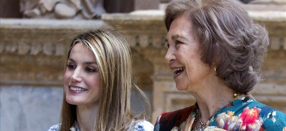 La reina Letizia y la reina emérita Sofía