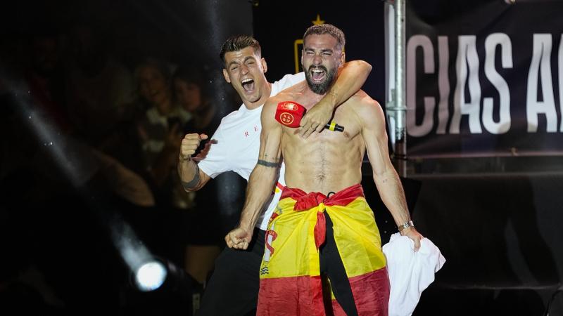 Los futbolistas Álvaro Morata y Dani Carvajal. EP