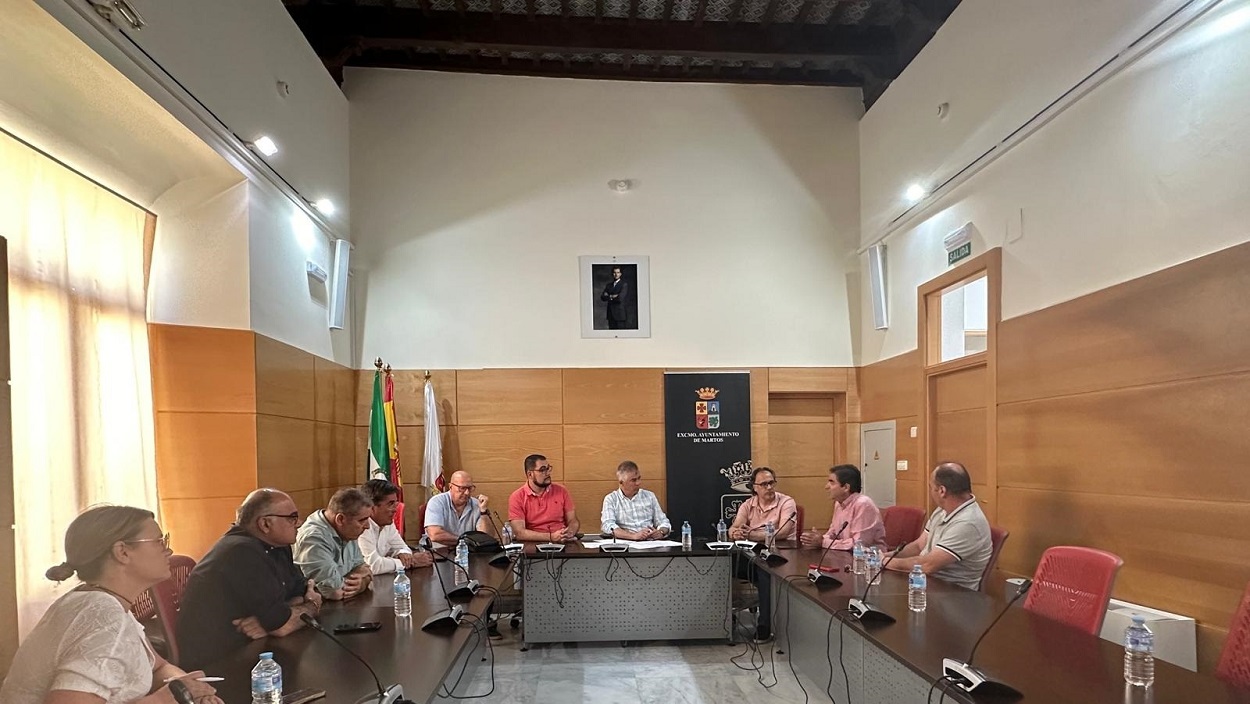 Reunión en el Ayuntamiento de Martos. EP