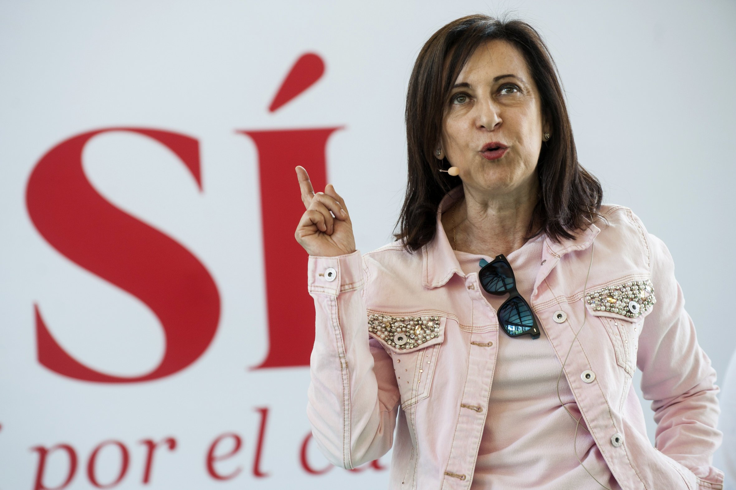 Margarita Robles, durante su intervención en un acto sobre regeneración política, en Murcia.