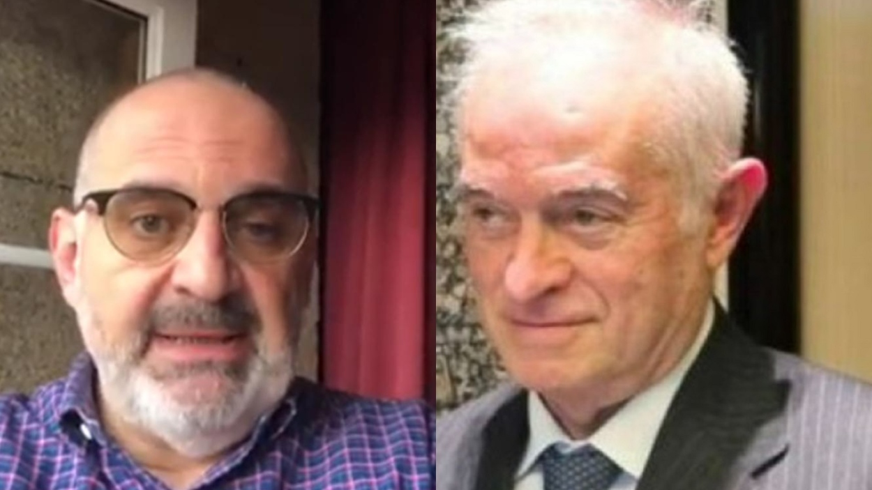 Antón Losada y el juez Peinado. Elaboración propia/archivo.
