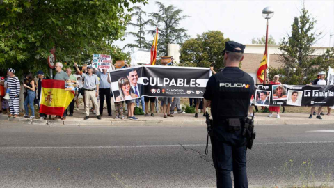 El juez Peinado interroga a Sánchez, la jornada en imágenes 