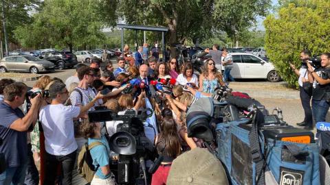 El juez Peinado interroga a Sánchez, la jornada en imágenes 