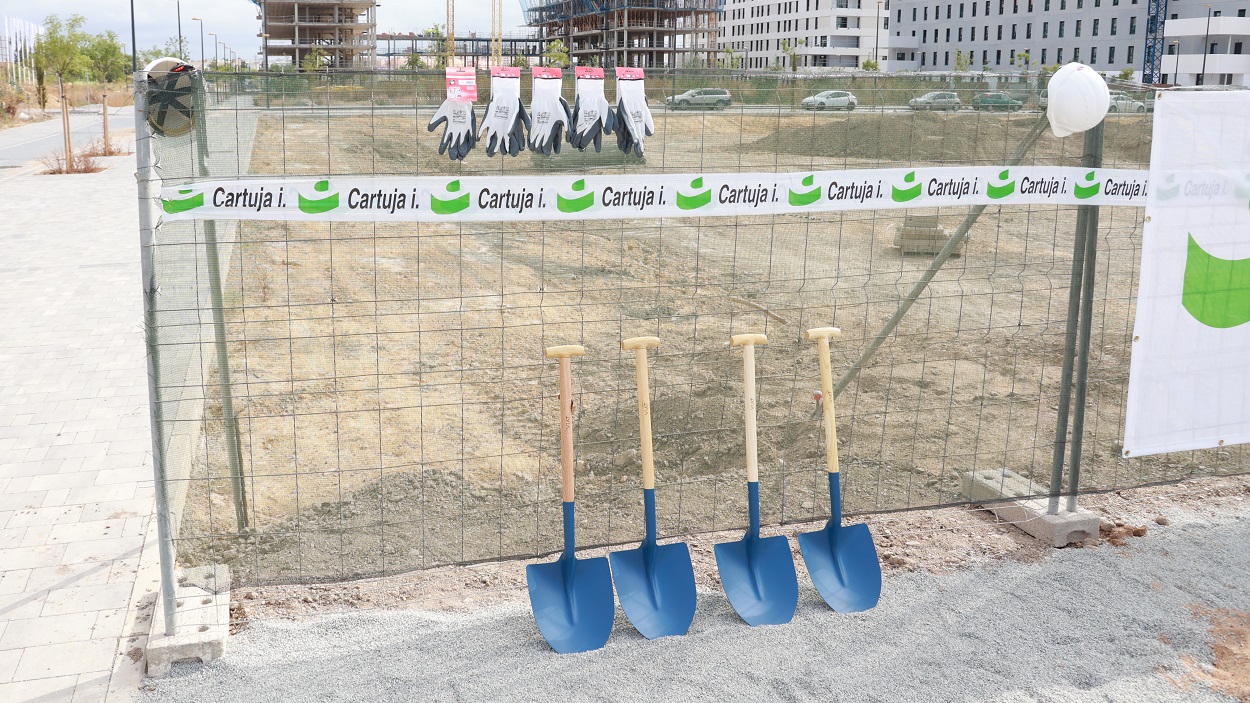 Obras de la promoción 'Residencial Puerta Jerez'. A 27 de junio de 2024, en Sevilla (Andalucía, España). EP.