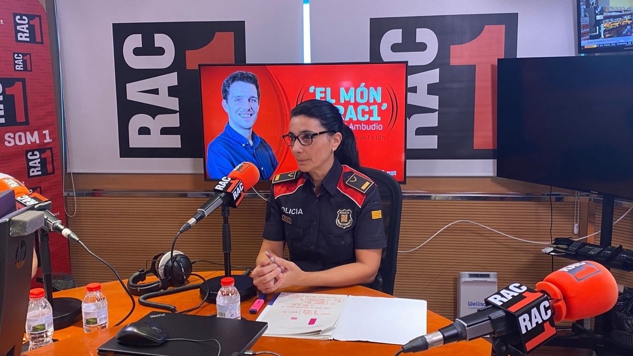 Montserrat Escudé, portavoz de los Mossos d'Esquadra, en la entrevista en Rac1. Mossos d'Esquadra