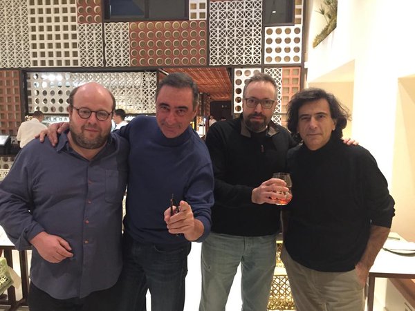 Salvador Sostres, Carlos Herrera, Juan Carlos Girauta y Arcadi Espada.