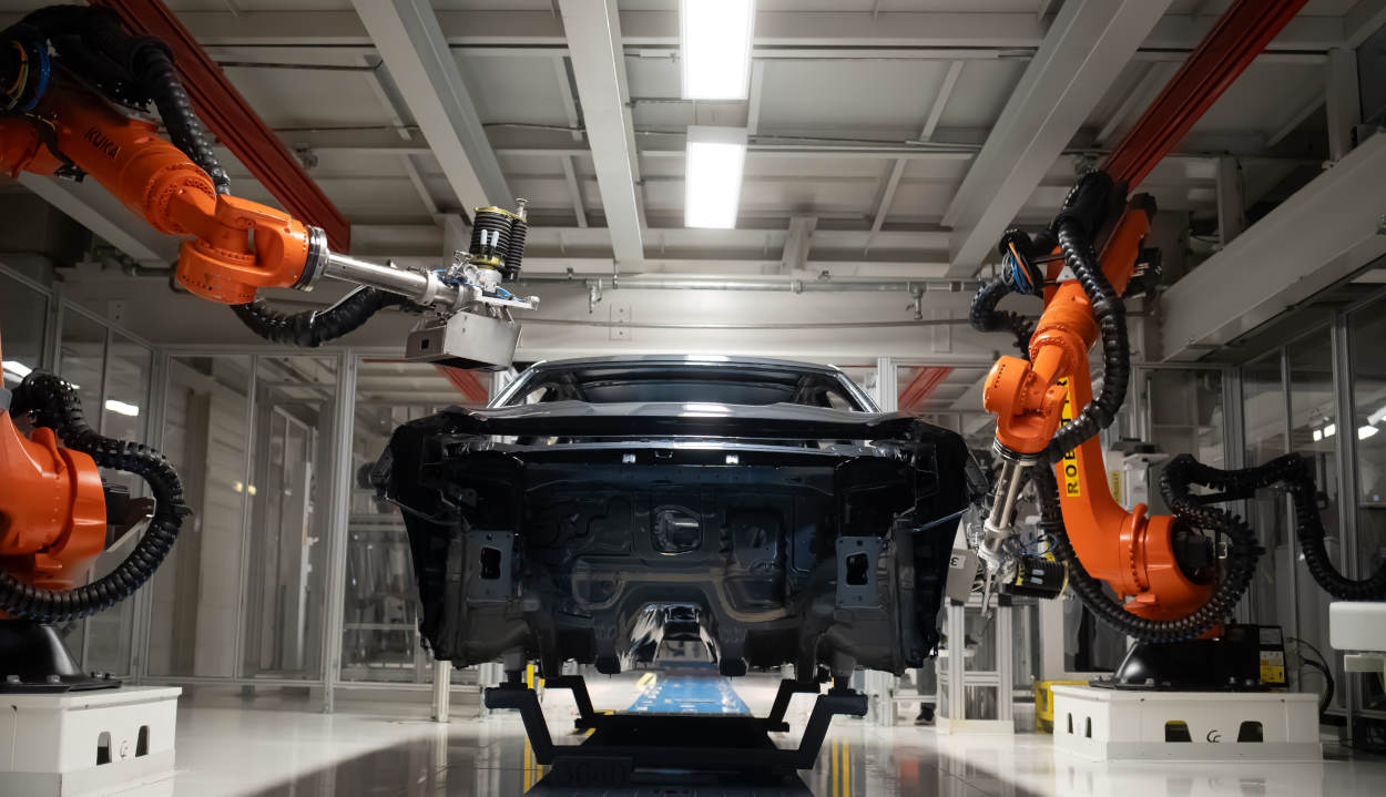 Un coche en la factoría Seat de Martorell. EP