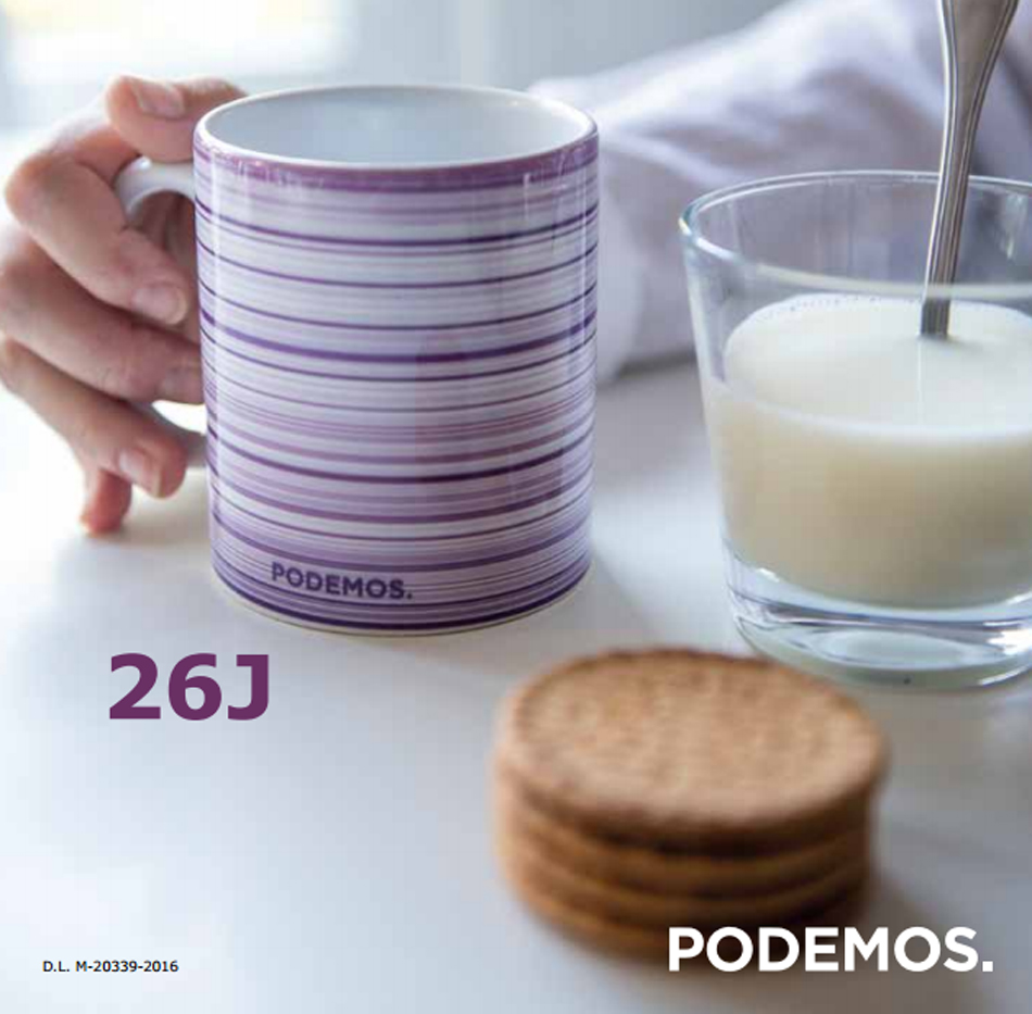 Contraportada del programa de Podemos para la 26J