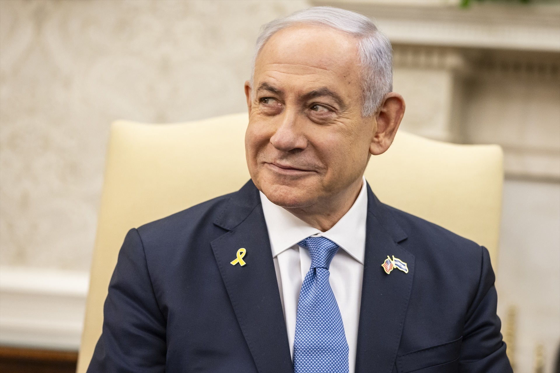 El primer ministro de Israel Benjamin Netanyhu se reúne con Joe Biden en la Casa Blanca.