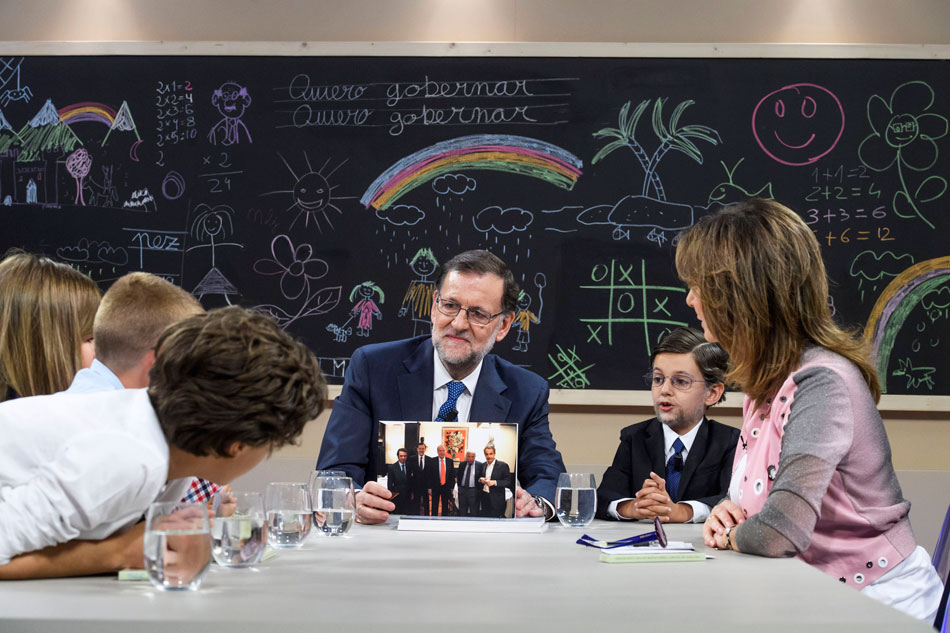 Mariano Rajoy entrevistado por los más pequeños en 'Quiero Gobernar' 