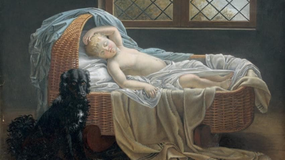 La historia del perro Guinefort saltó al mundo del arte, como vemos en este cuadro, pintado por Jeanne-Elisabeth Chaudet La historia del perro Guinefort saltó al mundo del arte, como vemos en este cuadro, pintado por Jeanne-Elisabeth Chaudet