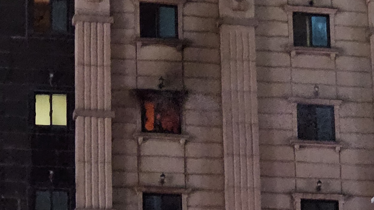 Hotel incendiado en Seul. EP